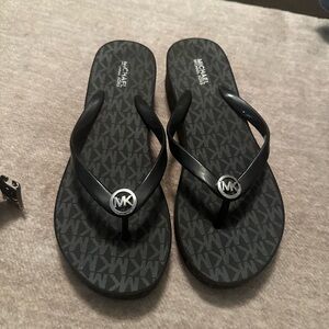Michael Kors platform flip flops